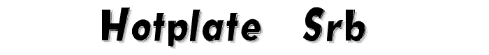 Hotplate (sRB) font